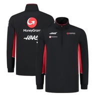 2024 Newest F1 Racing Suit + Haas Team F1 Softshell Jacket + Spring Men&Women Spring Long Sleeve Coa