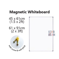 1.5x2ft 2x3ft Papan Putih Magnet/Magnetic Whiteboard