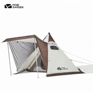 Mobi Garden Mongolian Tent 3-6 People High Quality Waterproof, With Awning, Glamping Family Camping 