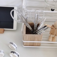 Ohaya 丨 ins Minimalist Style Transparent Art Scissors Frosted Student Office Household Scissors Hand