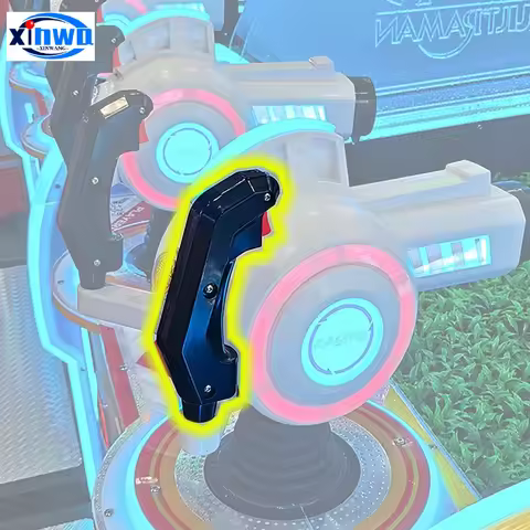Plastic Handlebar With Trigger Button Handle Bar Stick Coin Arcade Shooter Squirted Ball Machine Gun