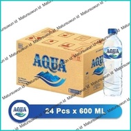 PROMO Aqua Air Mineral 600 Ml Botol 1 Dus 24 Pcs ORIGINAL