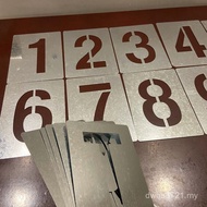 0-9 Letter Number Template Spray Paint Hollow PVC Word Template Mold Hollow Production Number Plate 
