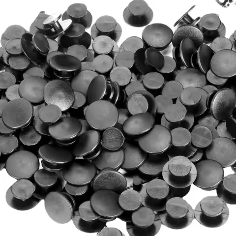100Pcs Round Buckle Shoe Charms Croc DIY Accesseries Plastic Button For Hole Shoes Garden Shoe Diy C
