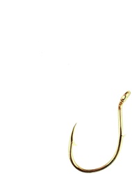 Salmon Egg Up Eye Offset Hook, Gold, 10 (038AH-10)