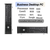 HP Elite 8300 Ultra Slim Desktop Computer, Intel Quad Core i5 CPU, 8GB DDR3, 128GB SSD, USB 3.0, Win