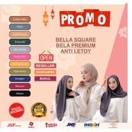 Barokah HIjab - 50+color hjiab segi empat Bella Square Premium jilbab By Assalam Original100% Guaran