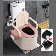 Portable Toilet Bowl Hand Held Portable Toilet Adult Seat Toilet Indoor Commode Tandas Duduk Mudah Alih 移動馬桶