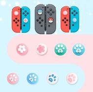 Cute Cat Paw Claw Sakura Thumb Stick Grip Cap Joystick Cover For Nintendo Switch &amp; Switch OLED / Lite JoyCon Controller Gamepad Thumbstick Case
