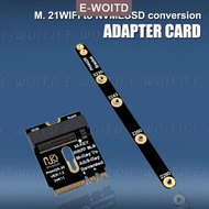 ซื้อ 1 ชิ้นลด 10 บาท M.2อะแดปเตอร์ A + E TO NVMe SSD M2อินเตอร์เฟส WiFi a e คีย์ถึง M การ์ด Riser 4.