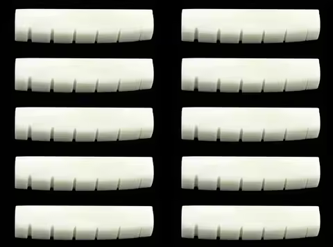 10x Bone Nut For Epiphone/Gibson Les Paul LP Guitar 43x6x8.5mm Saddle Bridge Luthier