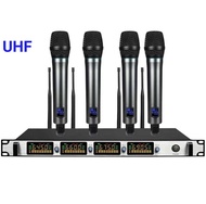 ไมค์ลอยไร้สาย ไมค์โครโฟน ชุดรับ-ส่งไมโครโฟนไร้สาย ไมค์ ถือ4ตัว UHF Wireless microphone Model 6844 MB