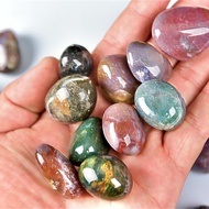[ ร้าน กฎแรงดึงดูด ATTRACTION SHOP ] 1PC ure Natural Crystal Ocean Jasper Rolling Stone Large Partic