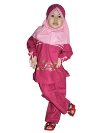 Baju Muslim Anak Perempuan / Gamis Anak / Busana Muslim Anak OPN 361