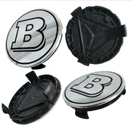 ฝาครอบดุมล้อ BRABUS บาบัส (ขนาด 75mm.) ราคาต่อ 1ชิ้น และ 4 ชิ้น ฝาหลังสีดำ
