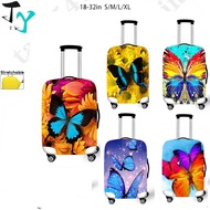 Butterfly Pattern elastic fabric Luggage Covers for 18-32 Inches Luggage Cover Suitcase Case Travel 
