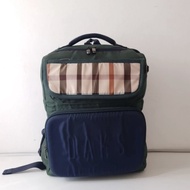 Tas Ransel Daks Navy Teal Green Backpack Preloved