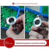 K KF16/25/40/50 Stainless Steel Quick-loading Tee KF Vacuum Tee Flange Tee Joint Equal Diameter Vari