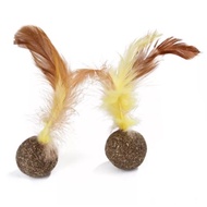 N30 CAT TOY CATNIP BALL MINT WITH FEATHER