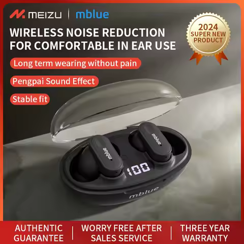 100% Original Meizu Meilan mblue AR01 Bluetooth 5.4 Earphones Wireless Earphones HD Stereo Earbuds T