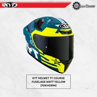KYT HELMET TT-COURSE FUSELAGE MATT YELLOW