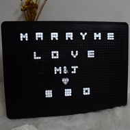 LED Pixel Letter Light Box Creative DIY Luminous Nail Mother 6 Colors USB Battery Wedding Christmas