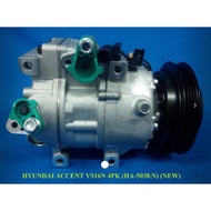FC HYUNDAI ACCENT 2008",ELANTRA 2008"/MATRIX 1.6 2009" ,AVANTE X20 AIRCOND COMPRESSOR(PIPE RH SIZE H
