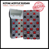 KOTAK ROKOK AKRILIK IMPORT KING SIZE MEDIUM SIZE | TEMPAT ROKOK ACRYLIC KEREN UNIK TRENDY ISI 21 BAT
