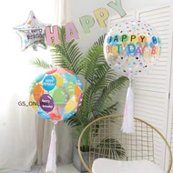20/22inch Printing BOBO Balloon Happy Birthday Bubble Transparent Balloon