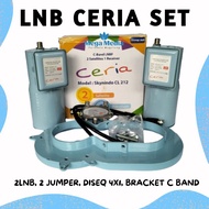 LNB PARABOLA JARING CERIA C BAND 1TV SET HARGA PROMO MURAH MERIAH