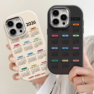 New Year 2026 Calendar Phone Case For Redmi A1+ A2+ A3 Pro A4 Xiaomi POCO C50 C51 C55 C61 C65 C75 M2