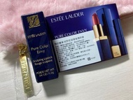 ESTEE LAUDER 雅詩蘭黛 絕對慾望奢華潤唇膏 #420 +粉紅化妝包