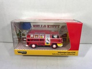 Schuco X Tarmac Works 1/64 Volkswagen Type II VW T2 Bus - Hello Kitty