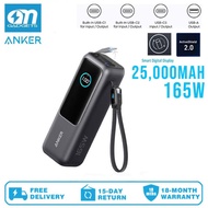 Anker A1695 Laptop Power Bank, 25,000mAh 165W Portable Charger with Triple 100W USB-C Ports