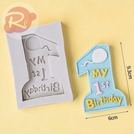 [SUPER CHEAP ️] – Silicone mold - 1st Birthday - Birthday cake decoration