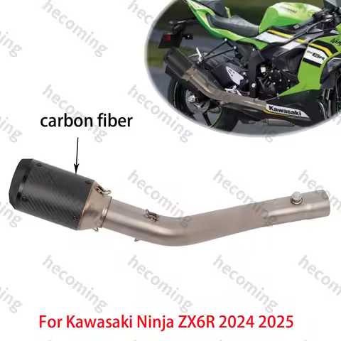 ZX6R Exhaust Systems For Kawasaki Ninja ZX-6R zx636 2024 2025 Exhaust Header Midpipe System w DB Kil