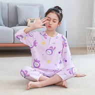 READY STOCK Girl Sleepwear Clothes 2-piece Set Kid Homewear Pajamas Suits Kids Sleepwear Set