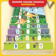 Banner Hiasan Tangga (Matematik) Sekolah Ceria / CP44