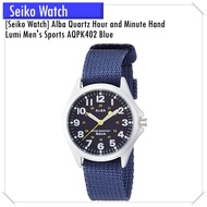 [Seiko Watch] Alba Quartz Hour and Minute Hand Lumi Men's Sports AQPK402 Blue【Direct From Japan】