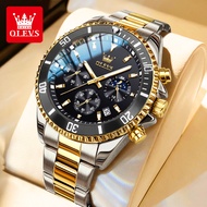 OLEVS jam tangan cowok dewasa anti air ori 2024 jam tangan rolex automatic pria keren import besi ta