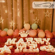 Johor Seller | A-Z Alphabet Letters 26 Words White LED Night Light Marquee Sign Alphabet Lamp