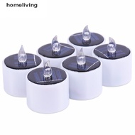 Homeliving Yellow Solar Power LED Candles Flameless Electronic Solar LED Tea Lights Lamp