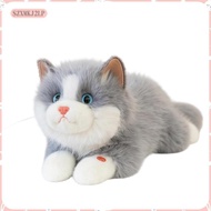 [szxmkj2lp] Cuddly Cat doll with Sound Interactive Cuddly Cat doll Toy Comfortable for