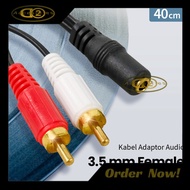 3.5mm Female to RCA Male HiFi Audio Adapter Cable 40cm