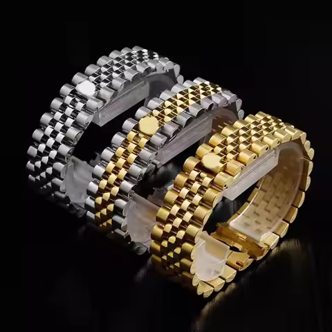 Watch Bracelet 13mm17mm 20mm 21mm Sports For Rolex DATEJUST DAY-DATE OYSTERPERTUAL DATE 904 Steel St