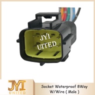 8 PIN Way Waterproof Wire Connector Electrical Plug Socket With Wire ( Male )