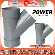 6 Pcs Y Branch D Pvc Tee Way T Ty 45 Degree 3" 4"X2" 4" Inch In Inch Inch 45 Degree Power Connection