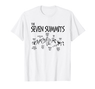 7 Summits Mount Everest Mont Blanc Puncak Jaya Mountaineer T-Shirt
