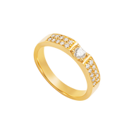 Nhẫn cưới Kim cương Vàng 75% (18K) PNJ Vàng Son DDDDY000150