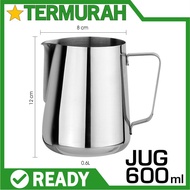 600 ML Milk Jug Coffee Cappuccino Latte Art Jug Stainless Espresso 600ml teapot pitcher barista cup 